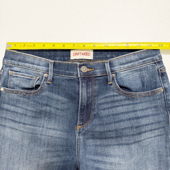 DRIFTWOOD Colette Beaded Embroidered Straight Crop Jeans Blue 29 - Picture 10 of 14